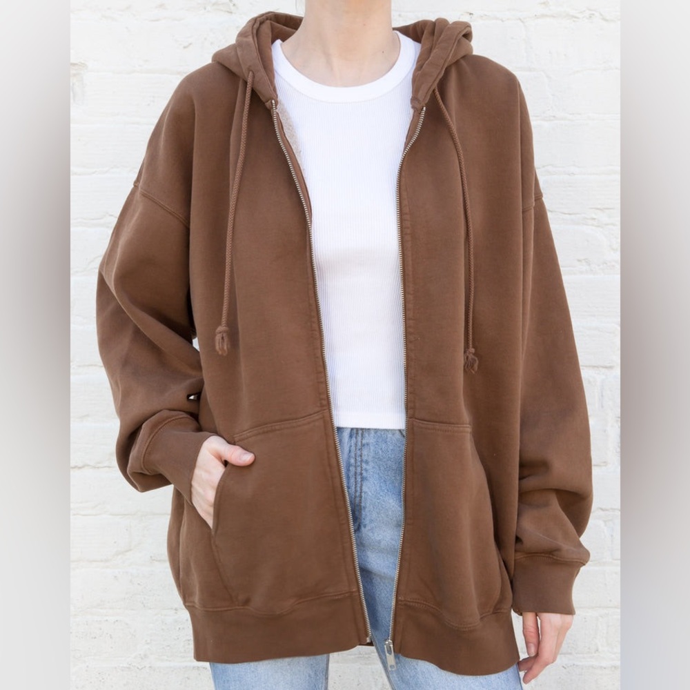 Brandy Melville Christy Zip Hoodie
